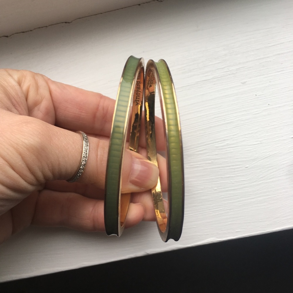 Vineyard Vines Bangles- Turquoise and Lime (2)